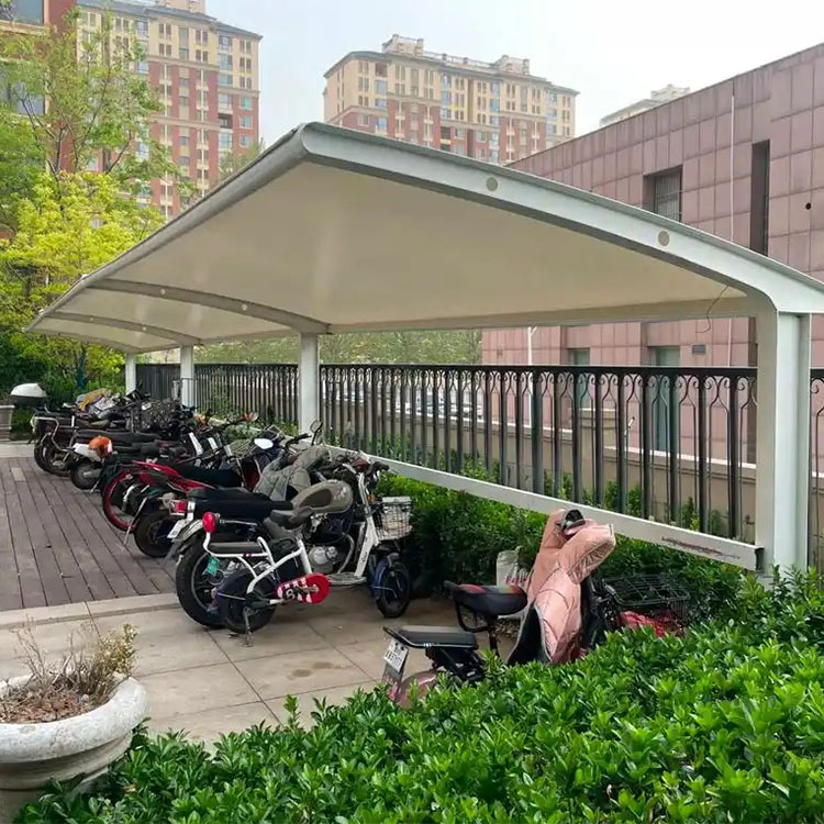 礼县膜结构电动车棚